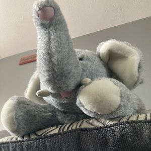 Gray Elephant Stuffed Animal-Perfect for Valentine’s Day Gift 31” x 14”